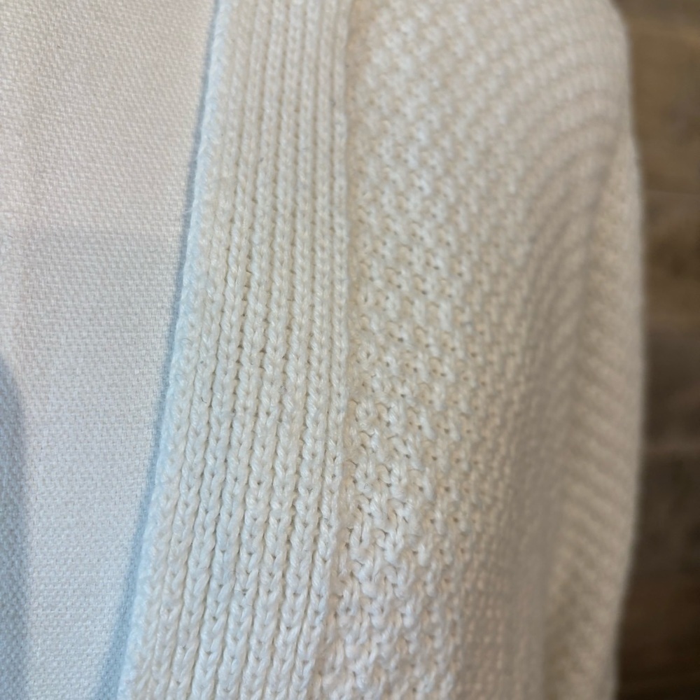 Gap for good women's white knit open cardigan sweater in size medium - Picture 5 of 9